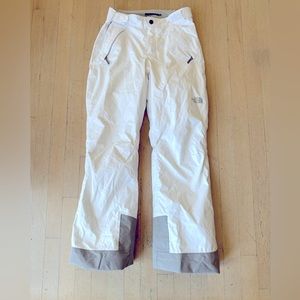Big Girls White North Face EZ Grow Ski/Snow Pants Girls size 14-16